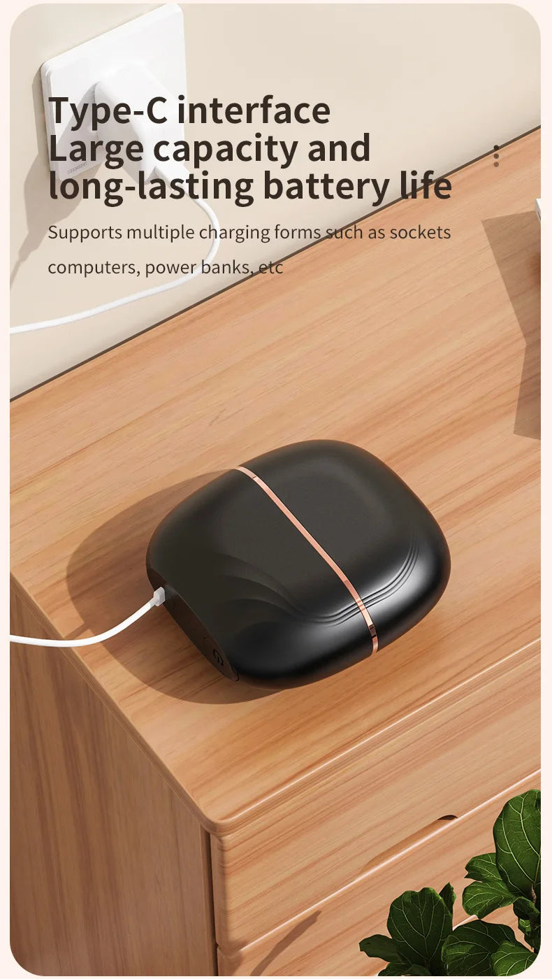 Cordless Mini Hair Straightener Brush – USB Rechargeable, Anti-Scald, Wet & Dry Use