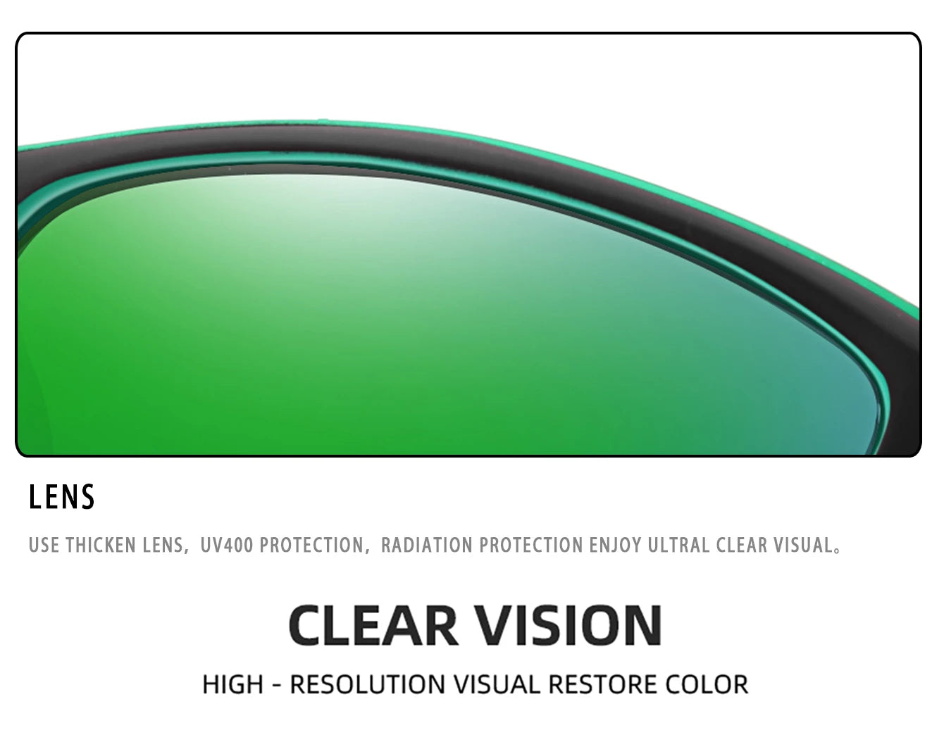 Men's Polarized Sunglasses – UV400 TAC Lens for Fishing, Cycling & Driving
