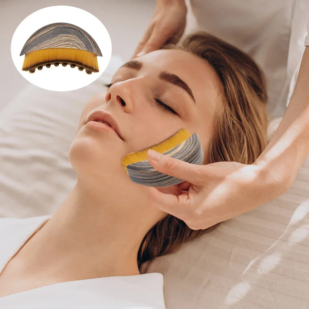 Lymphatic Contour Face Brush – Facial Massage & Sculpting Tool