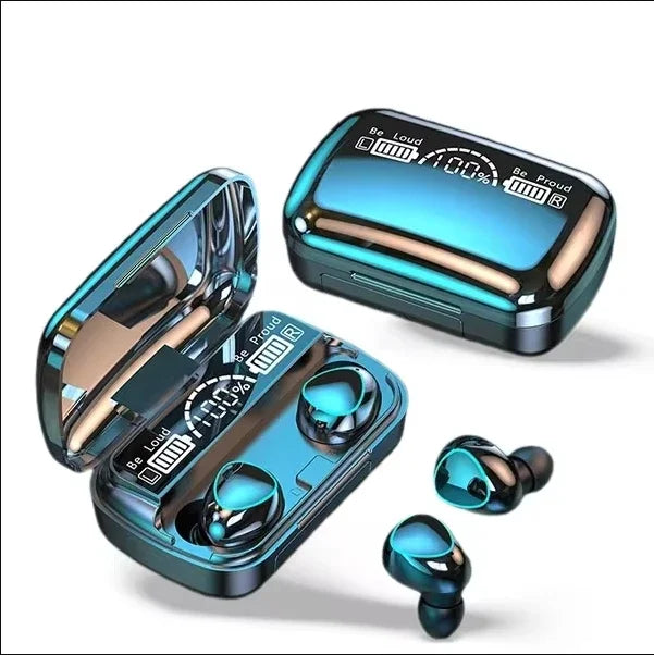 M10 Wireless Bluetooth Earbuds – Waterproof TWS Sport Headset with Noise Cancellation