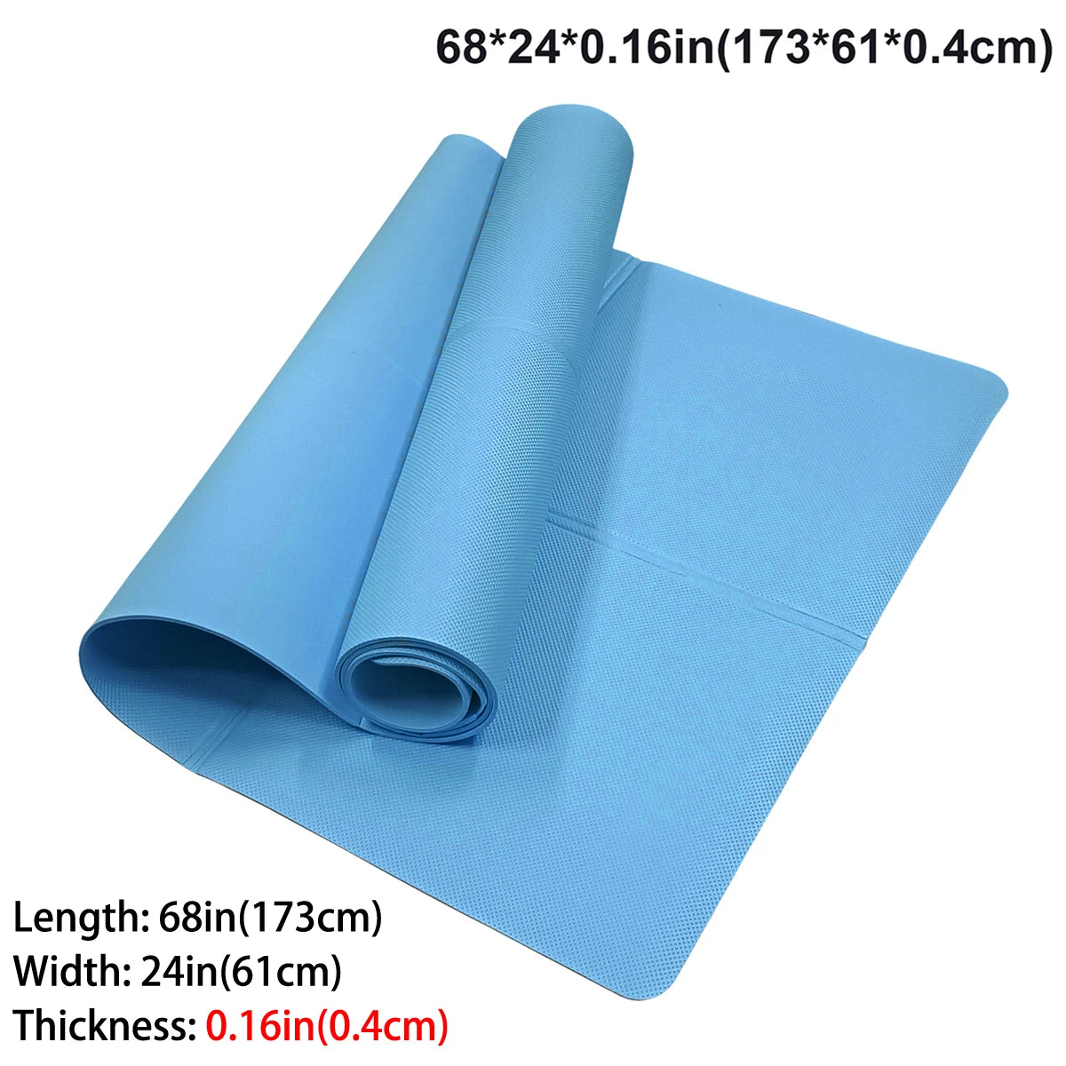 4MM Anti-Slip EVA Yoga Mat – Exercise, Pilates & Gymnastics