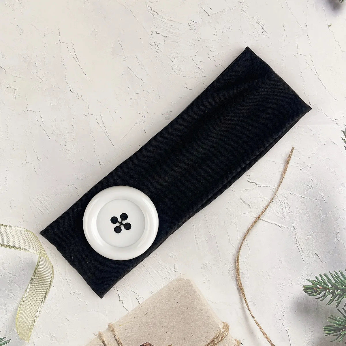 Y2K Retro Boho Wide Headbands – Stretch Dot Hair Accessories for Women | Yoga & Daily Wear
