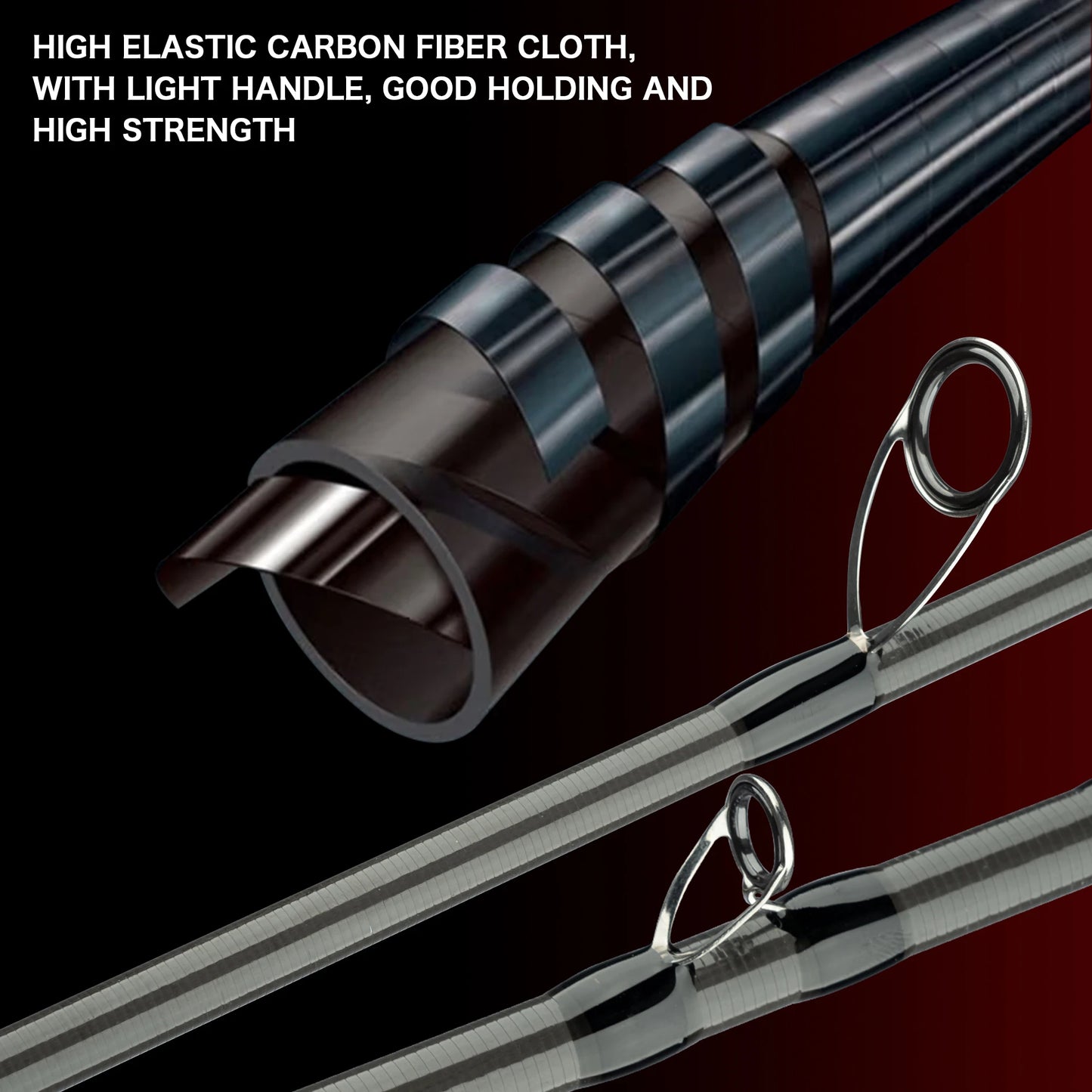 BIUTIFU Carbon Fishing Rod – Ultralight Spinning & Casting Lure Rod