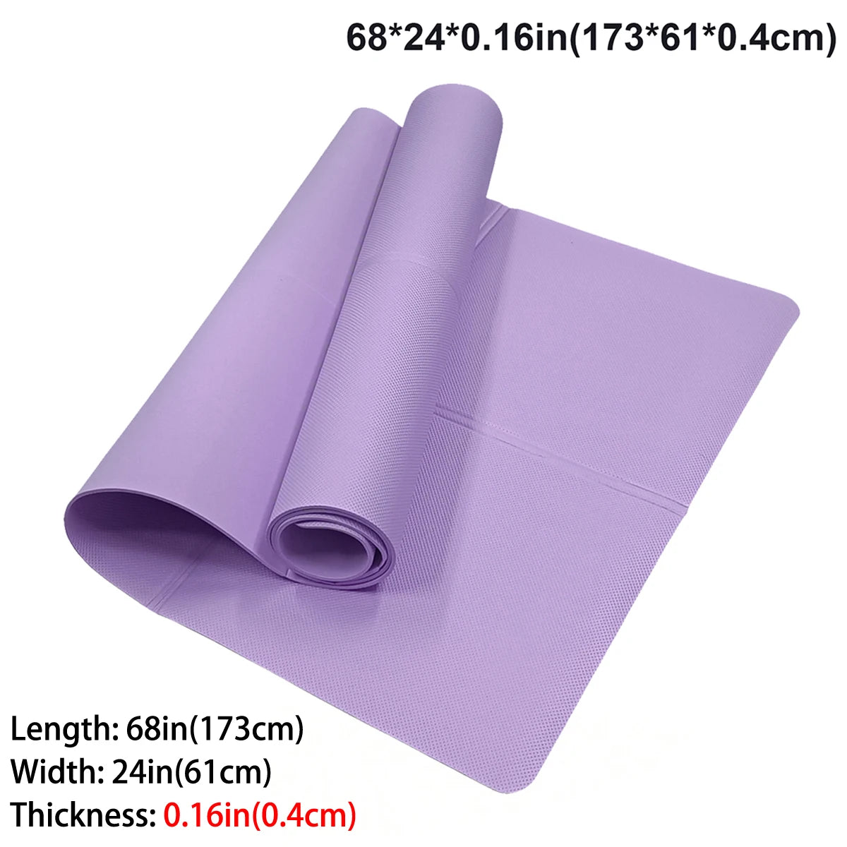 4MM Anti-Slip EVA Yoga Mat – Exercise, Pilates & Gymnastics