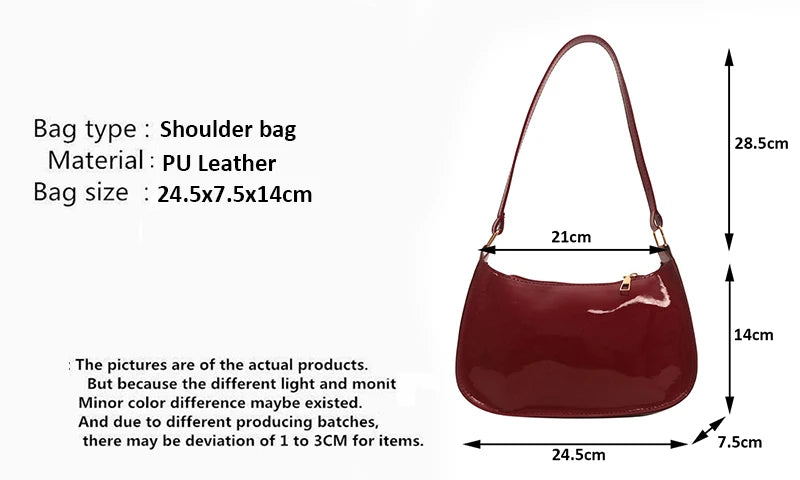 Women's PU Leather Handbag — Cherry Pendant Shoulder Bag (3 Colors)