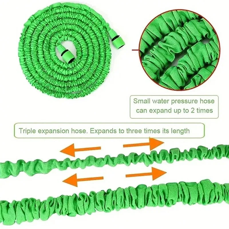 Expandable Garden Hose 25FT-200FT with High-Pressure Spray Nozzle