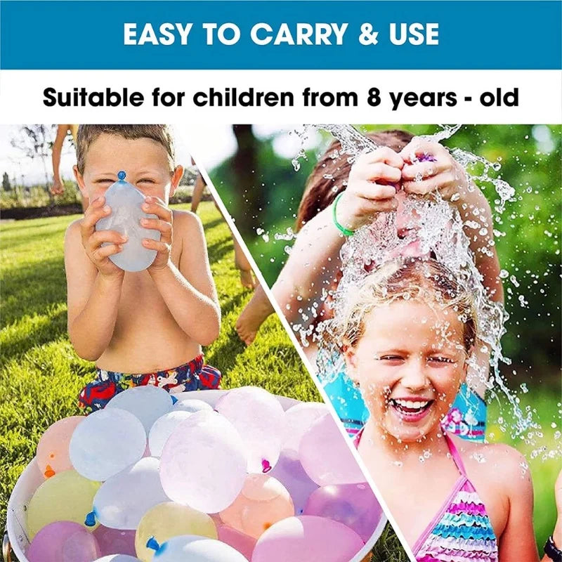 111Pcs Water Balloons – Fast Fill Summer Pool Party Toy for Kids