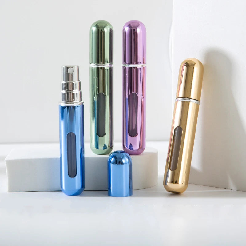 Mini Perfume Refill Spray Bottle — Portable Bottom-Fill Atomizer (5ml / 10ml)