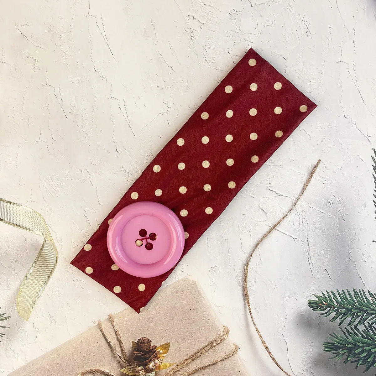 Y2K Retro Boho Wide Headbands – Stretch Dot Hair Accessories for Women | Yoga & Daily Wear