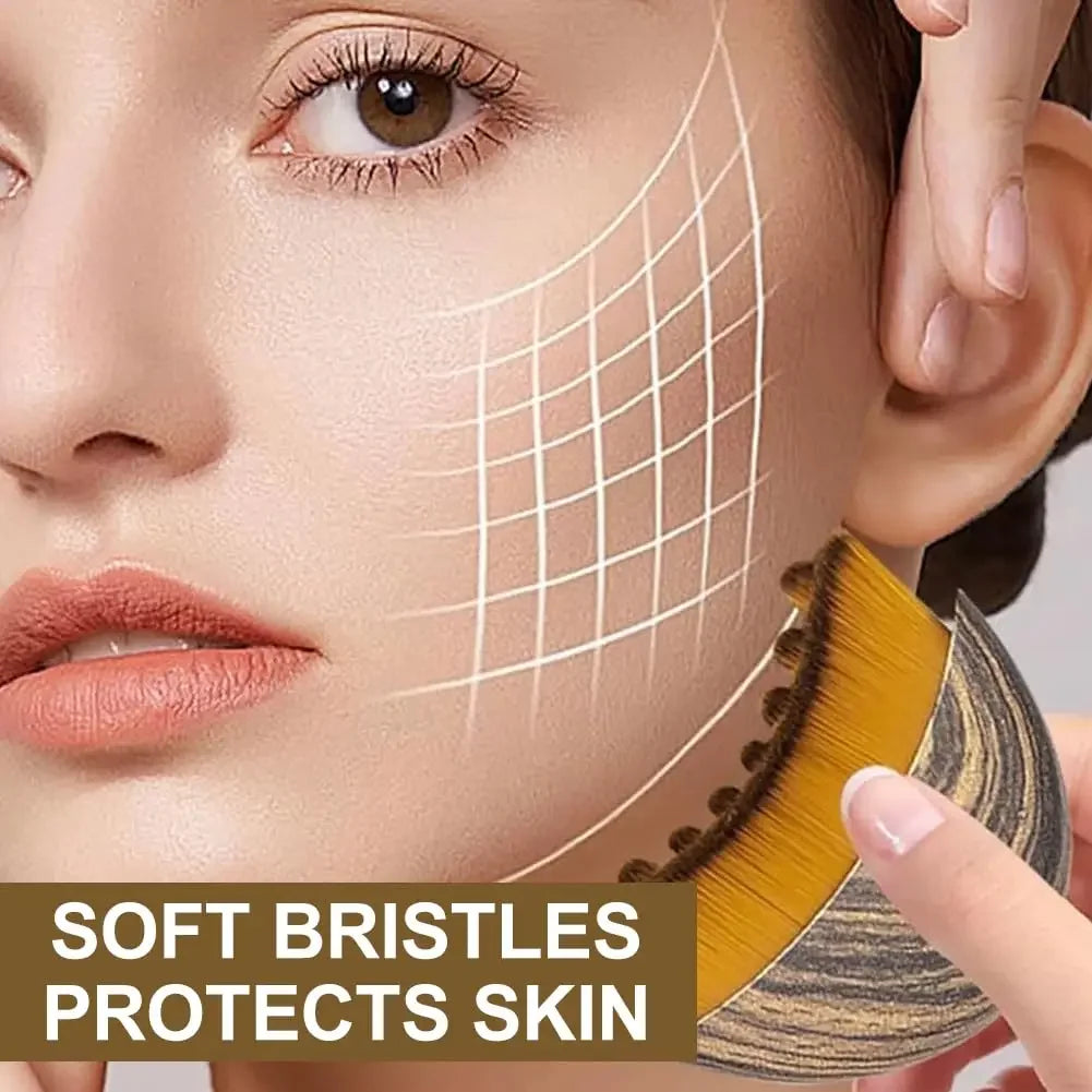 Lymphatic Contour Face Brush – Facial Massage & Sculpting Tool