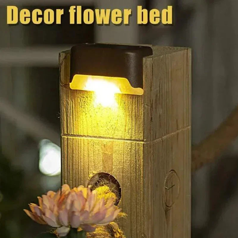 Solar LED Outdoor Step Lights – Waterproof Garden Stair & Deck Lamp