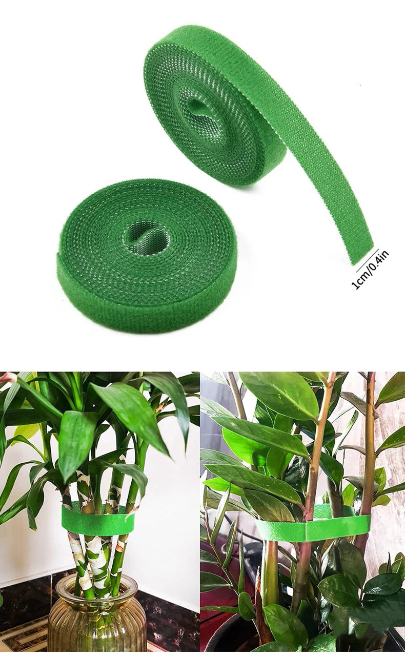 Garden Twine Plant Ties – 3 Rolls Nylon Support Wrap (Multi-Color)