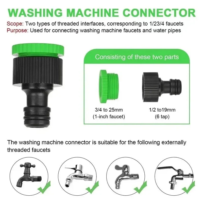 Expandable Garden Hose 25FT-200FT with High-Pressure Spray Nozzle