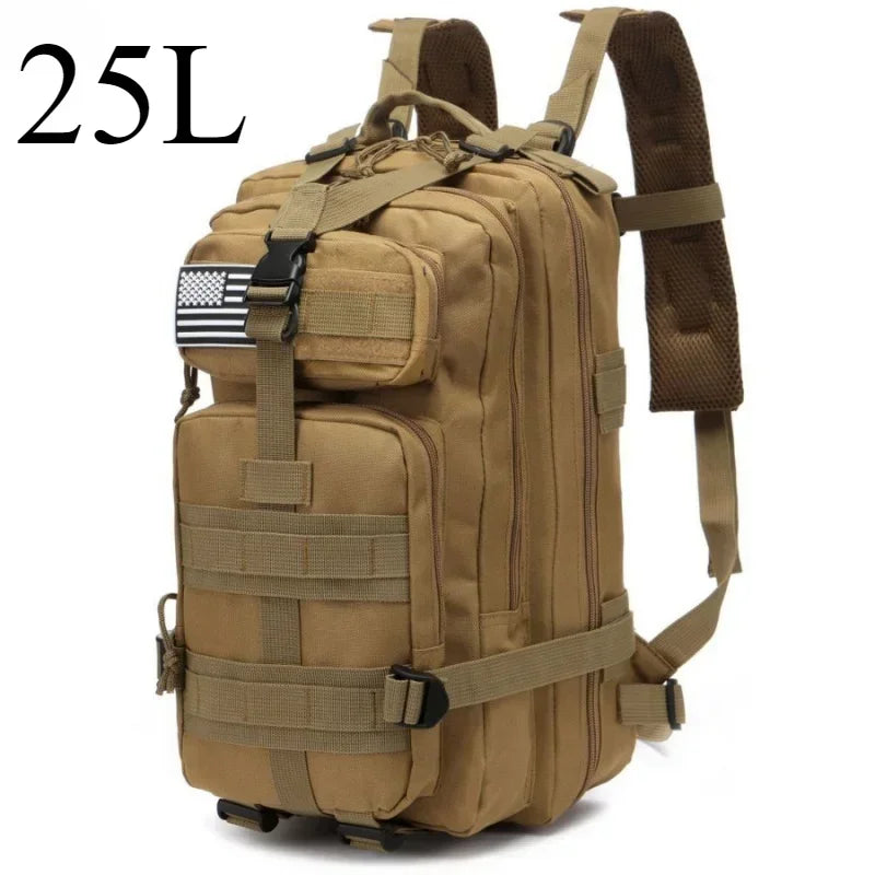 25L/50L Tactical Molle Backpack – Outdoor Hiking, Camping & Trekking Bag
