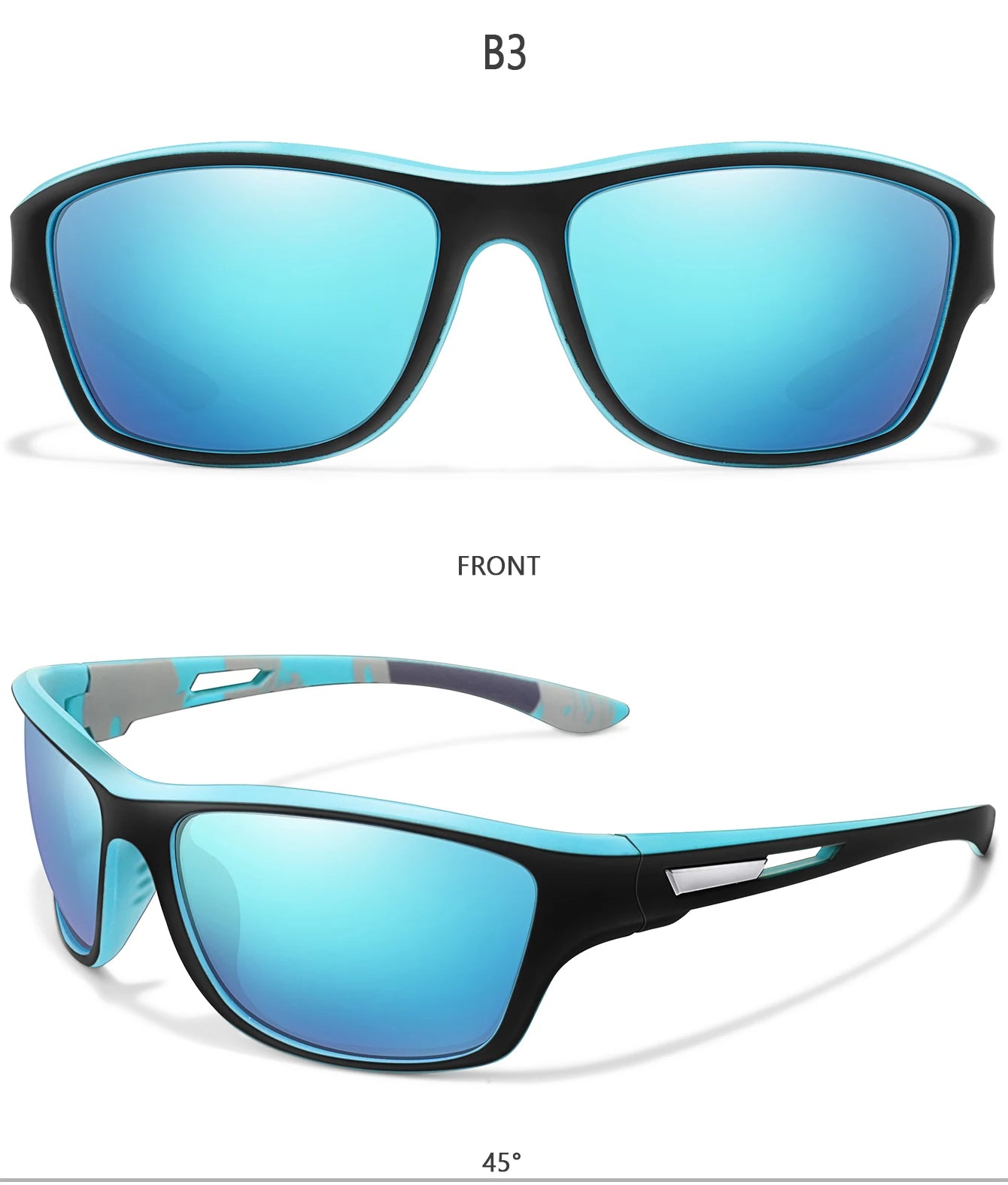 Men's Polarized Sunglasses – UV400 TAC Lens for Fishing, Cycling & Driving
