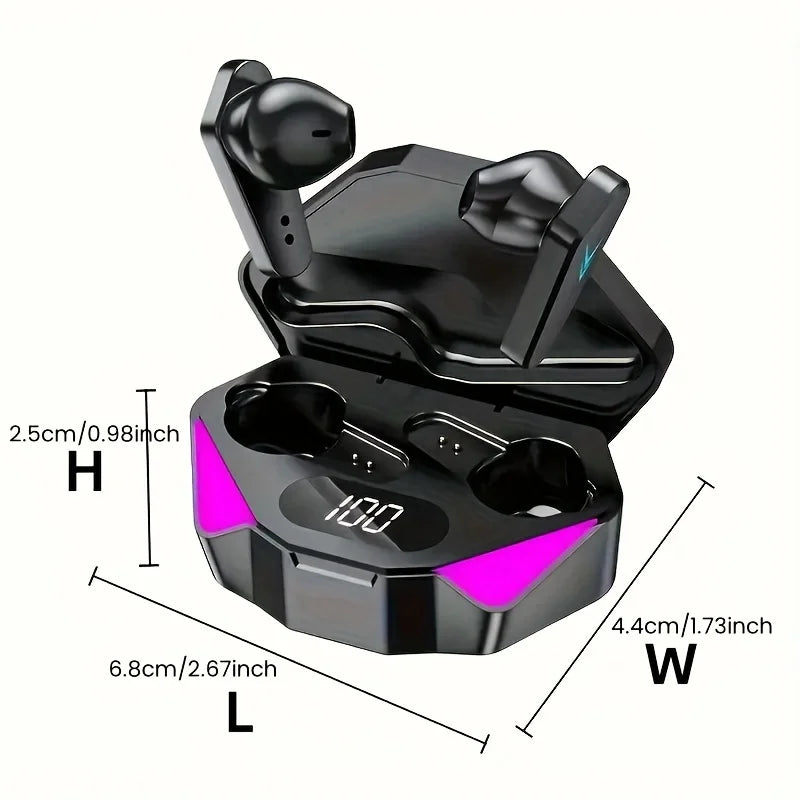 X15 TWS Wireless Earbuds – Noise Cancelling Bluetooth Headset with Mic & LED Display