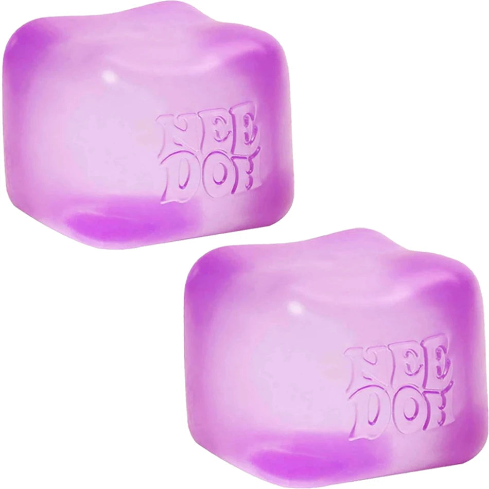 Needoh Nice Cube Sensory Stress Reliever Fidget Tool for Anxiety & Focus Desk Sensory Cube for Adults & Kids