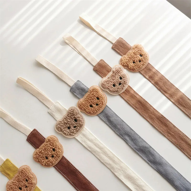 Cute Bear Baby Pacifier Clip — Anti-Drop Cartoon Teething Chain Holder