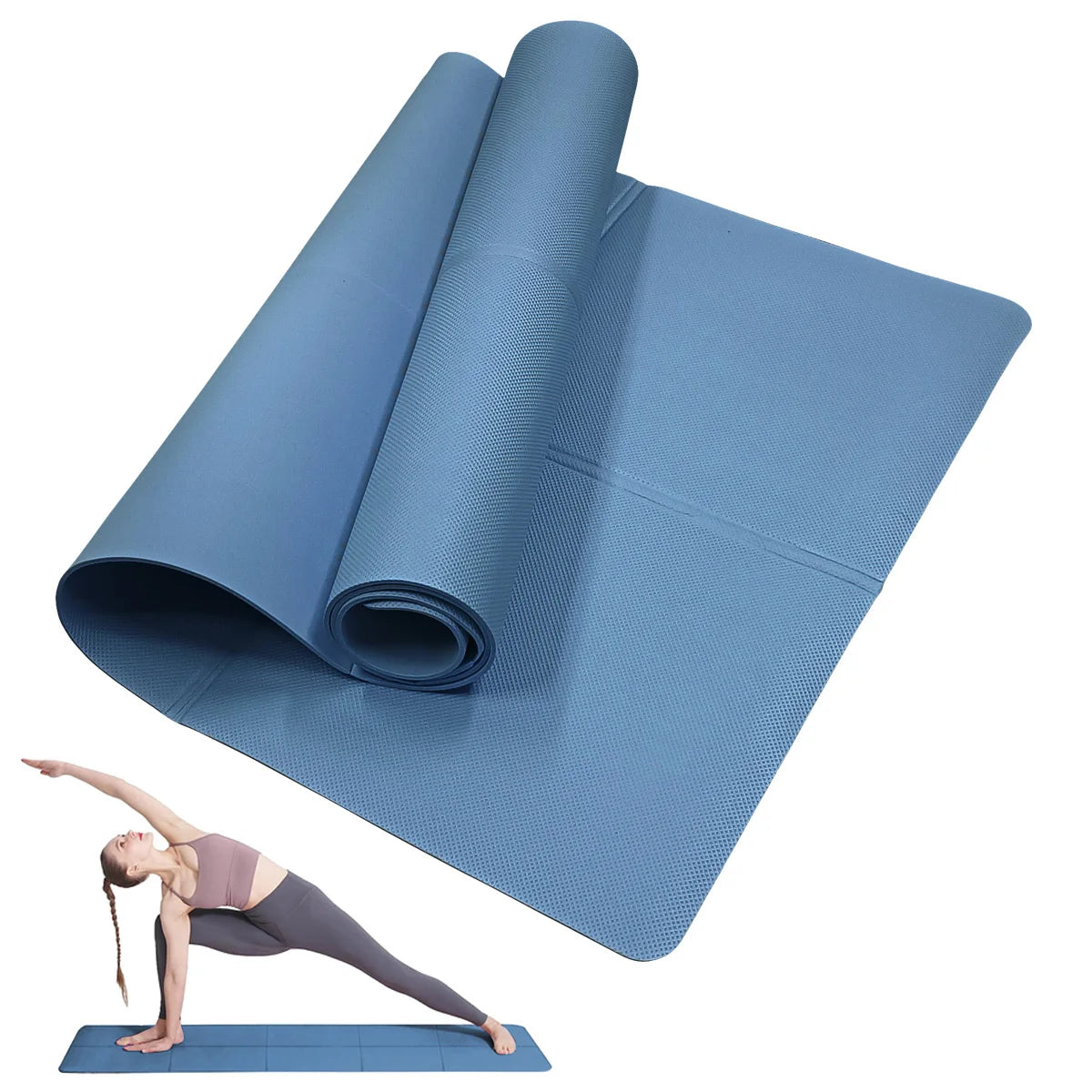 4MM EVA Yoga Mat — Anti-Slip Exercise Mat for Yoga, Pilates & Gymnastics