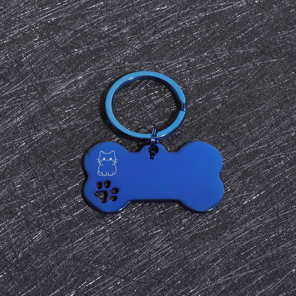 Personalized Dog & Cat ID Tags | Bone Shape | Laser Engraved Custom Name & Address