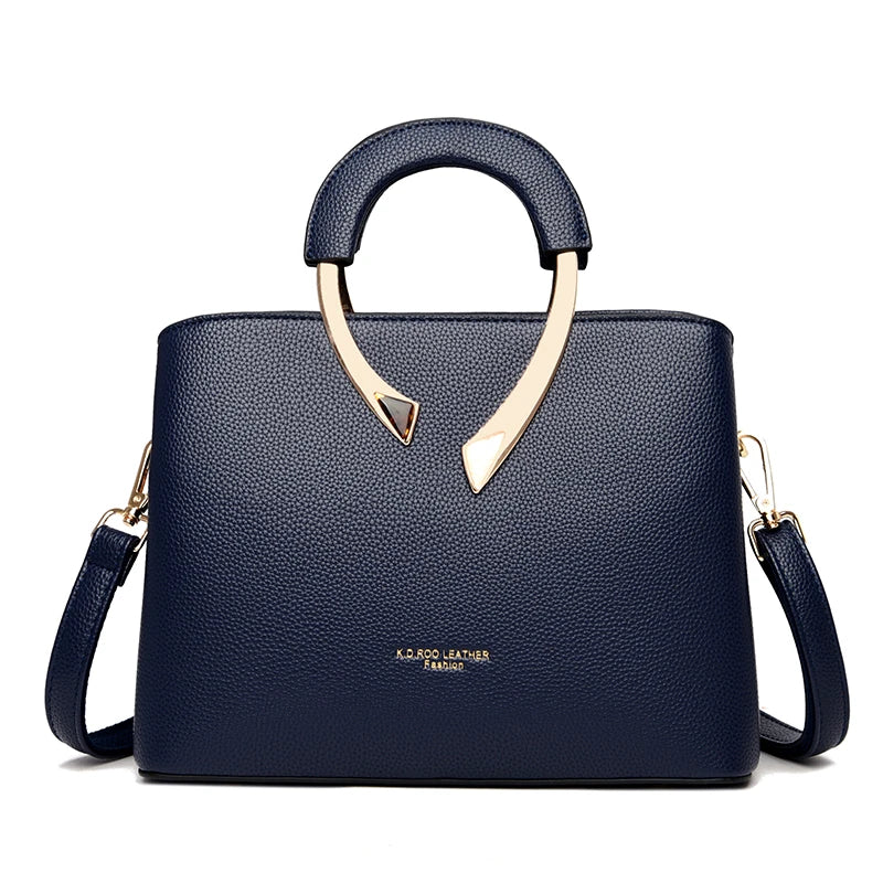 Women's Crossbody Bag – Lychee Pattern PU Leather Handbag
