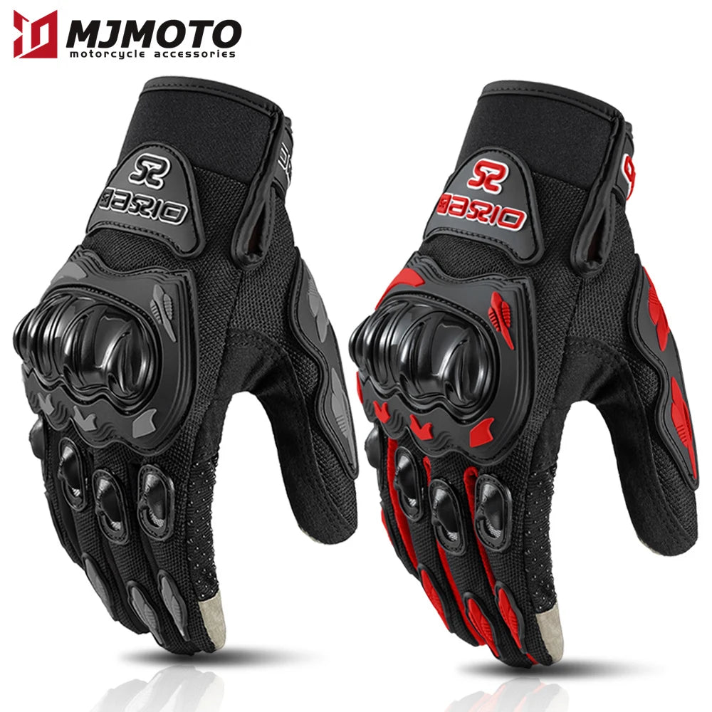 Full Finger Motorcycle Gloves – Touch Screen, Non-Slip & Breathable