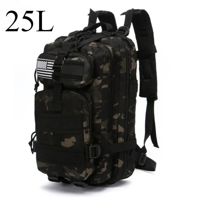 25L/50L Tactical Molle Backpack – Outdoor Hiking, Camping & Trekking Bag
