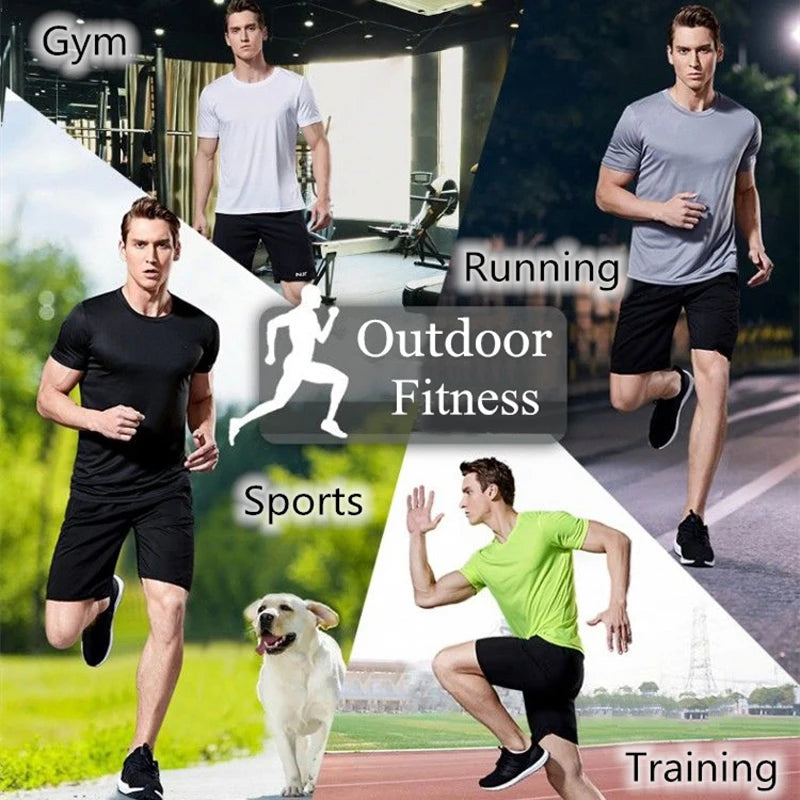 Men's Quick Dry Gym T-Shirt – Moisture Wicking Sport Top (M–4XL)