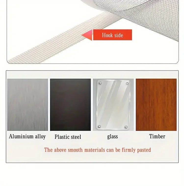 Mosquito-Proof Window & Door Screen – Custom Size Mesh Net (White)