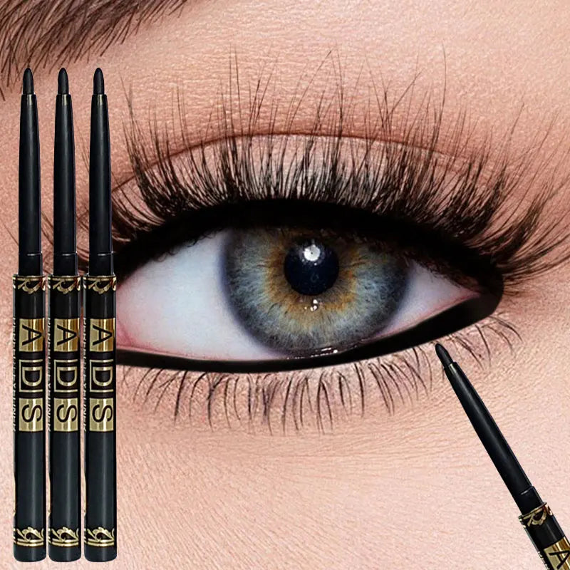 Waterproof Black Eyeliner Pencil Set – Long-Lasting, Smudge-Proof Eye Makeup (3PCS / 9PCS)