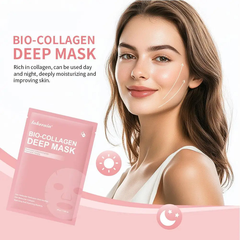 Bio Collagen Real Deep Hydrogel Face Mask – Anti-Wrinkle Overnight Sleeping Mask