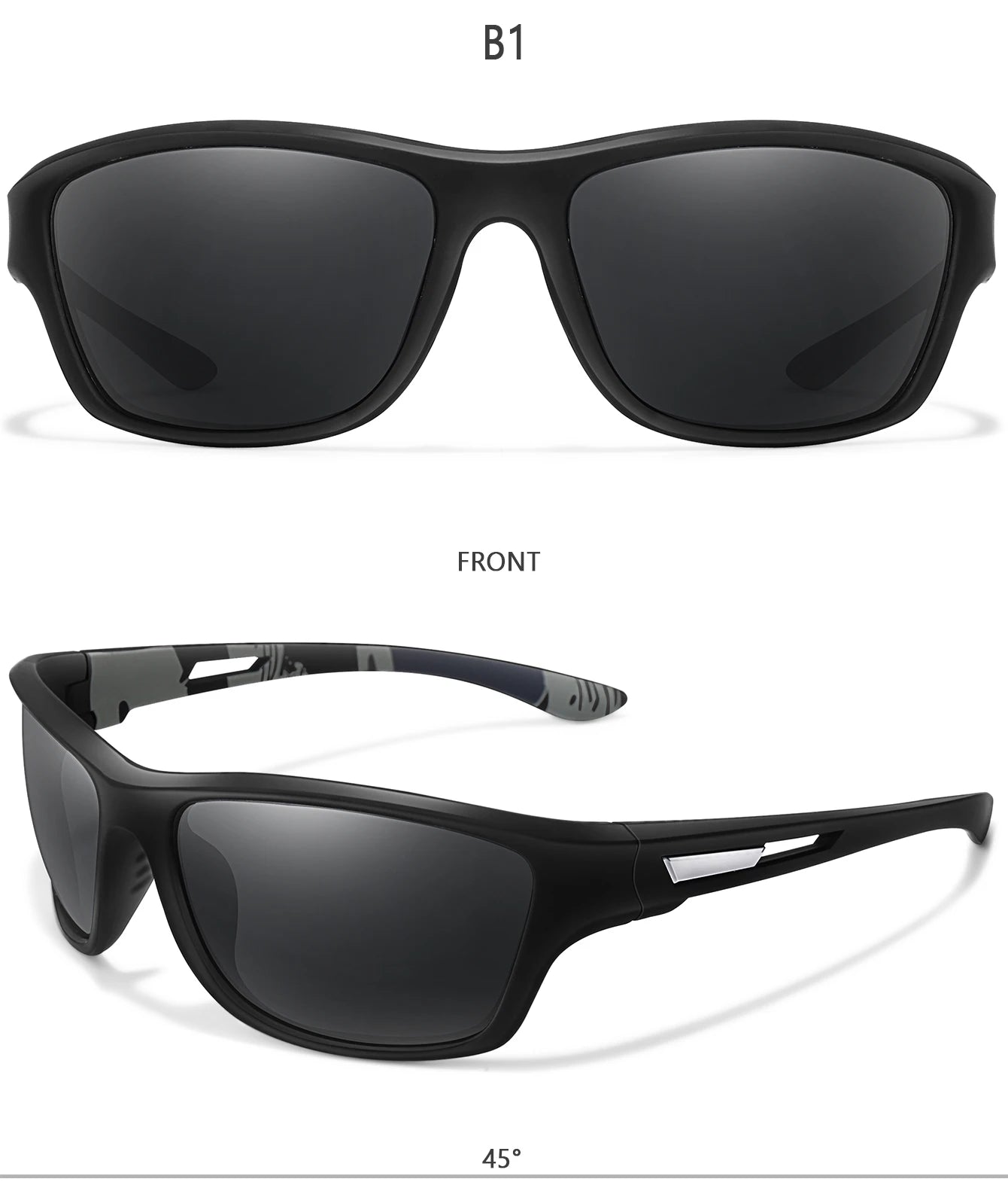 Men's Polarized Sunglasses – UV400 TAC Lens for Fishing, Cycling & Driving