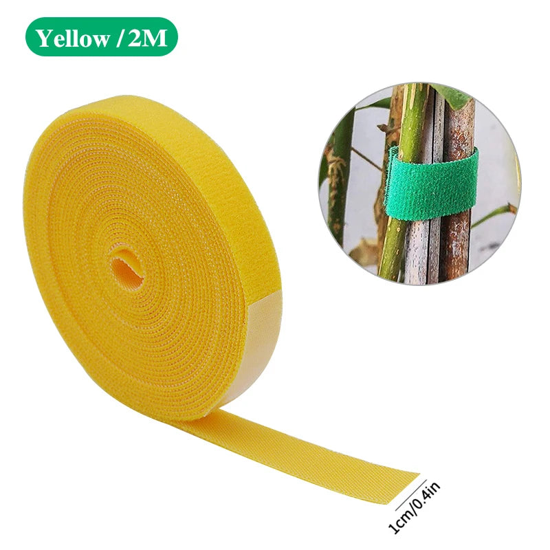 Garden Twine Plant Ties – 3 Rolls Nylon Support Wrap (Multi-Color)