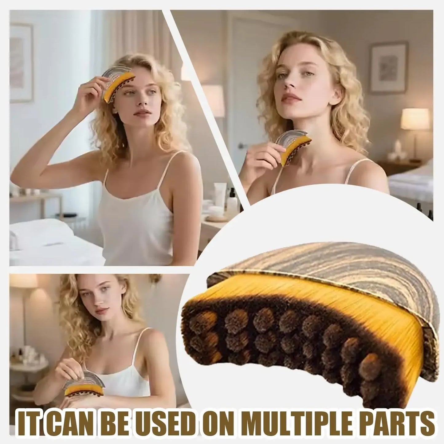 Lymphatic Contour Face Brush – Facial Massage & Sculpting Tool