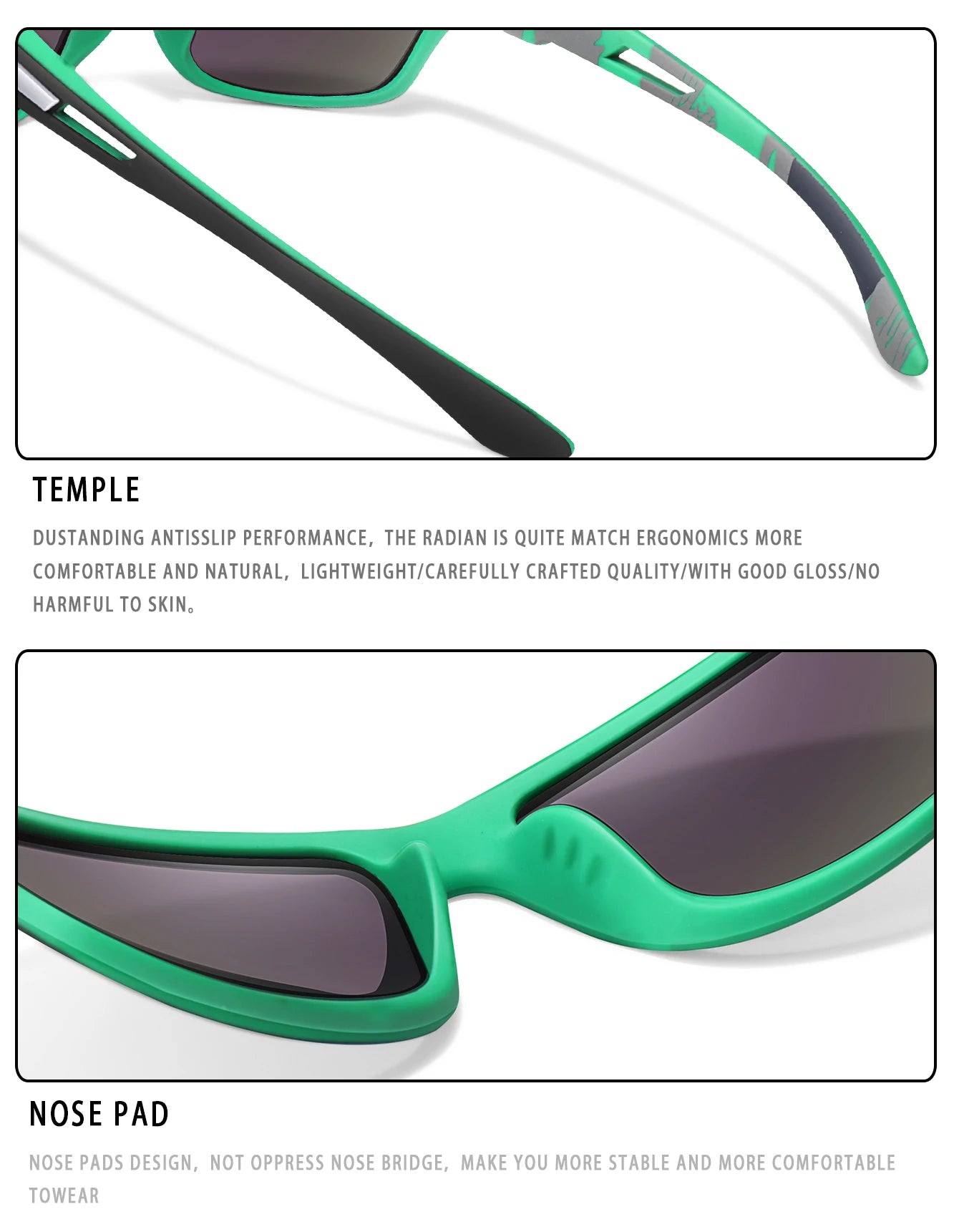 Men's Polarized Sunglasses – UV400 TAC Lens for Fishing, Cycling & Driving