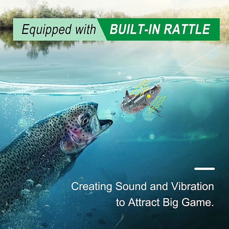 Multi-Jointed Swimbait Fishing Lure – Slow Sinking Bionic Crank Bait for Bass & Trout