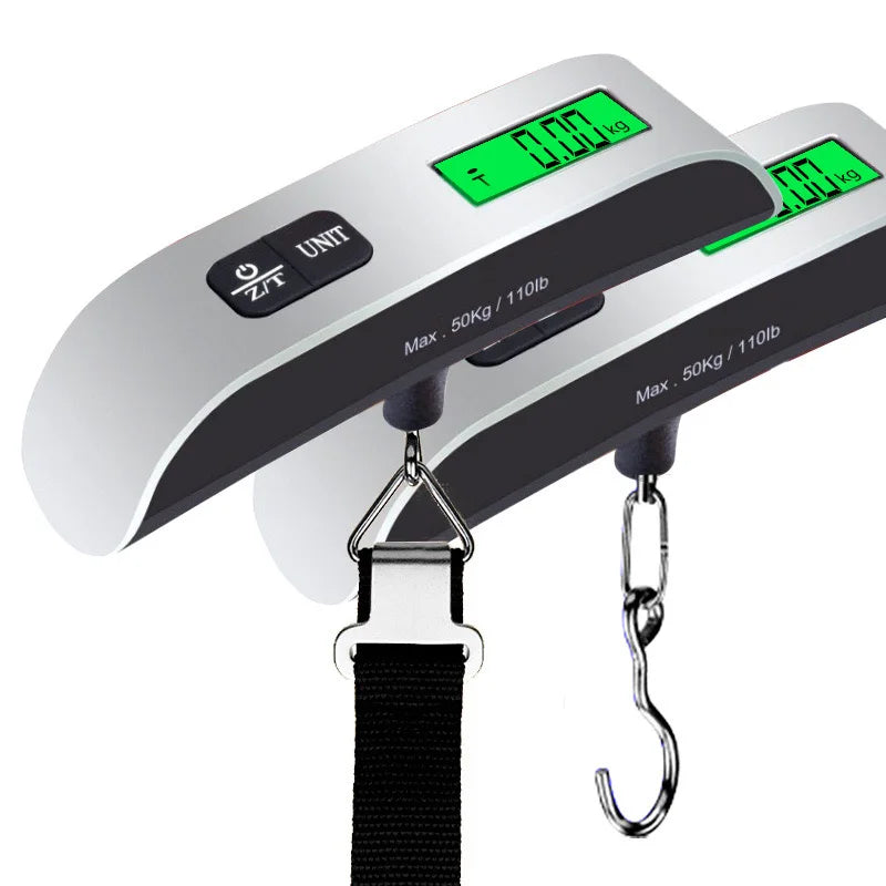 Digital Luggage Scale — LCD Display, 110lb/50kg Capacity (2 Styles)