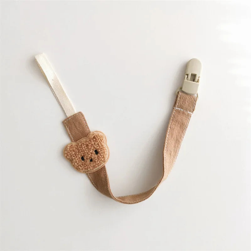 Cute Bear Baby Pacifier Clip — Anti-Drop Cartoon Teething Chain Holder
