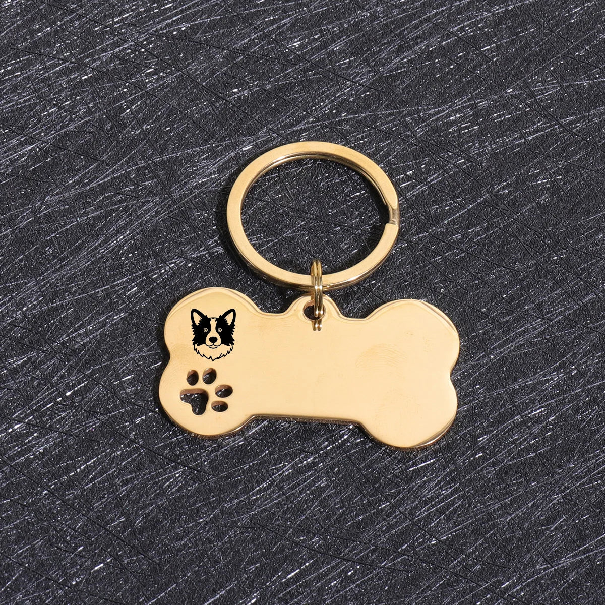 Personalized Dog & Cat ID Tags | Bone Shape | Laser Engraved Custom Name & Address