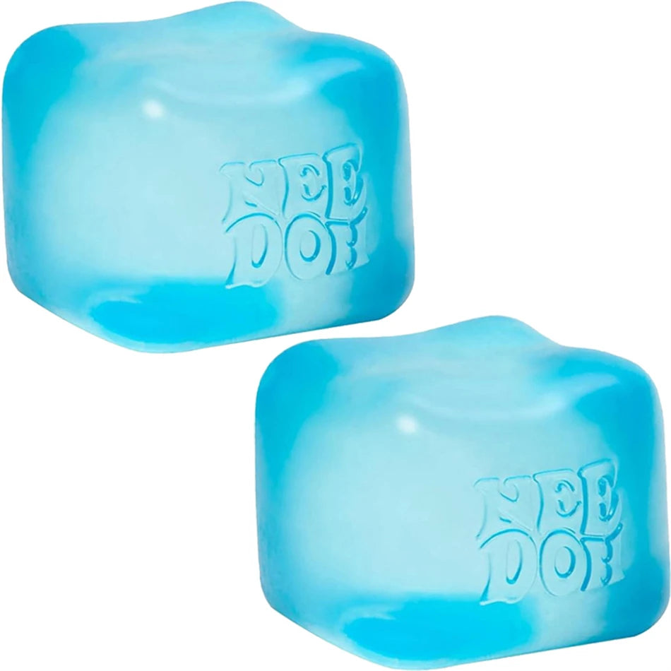 Needoh Nice Cube Sensory Stress Reliever Fidget Tool for Anxiety & Focus Desk Sensory Cube for Adults & Kids
