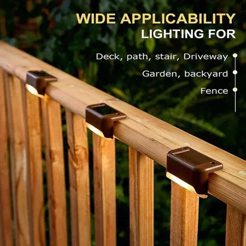 Solar LED Outdoor Step Lights – Waterproof Garden Stair & Deck Lamp