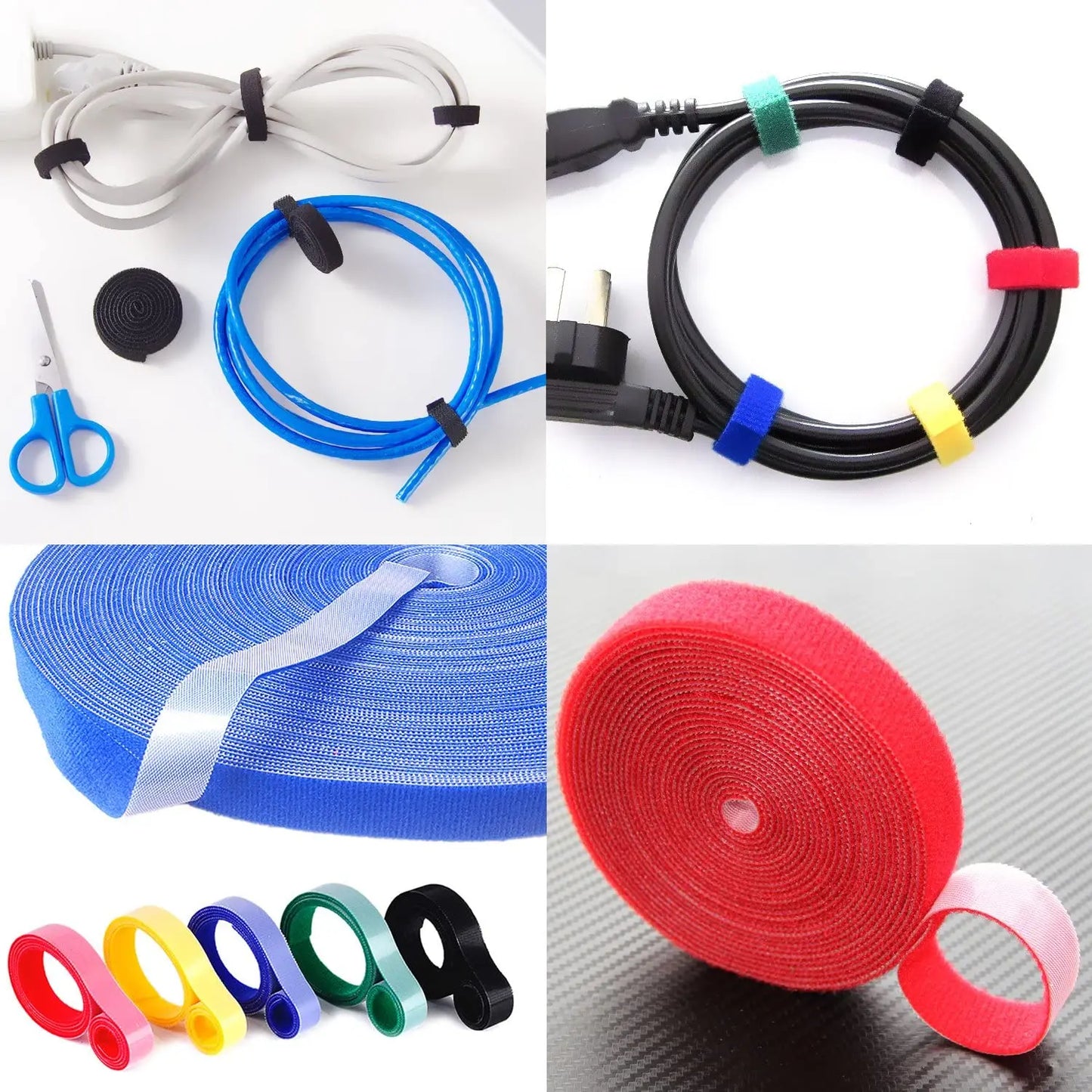 Nylon Cable Organizer & Wire Manager – 1M / 3M / 5M Cord Winder