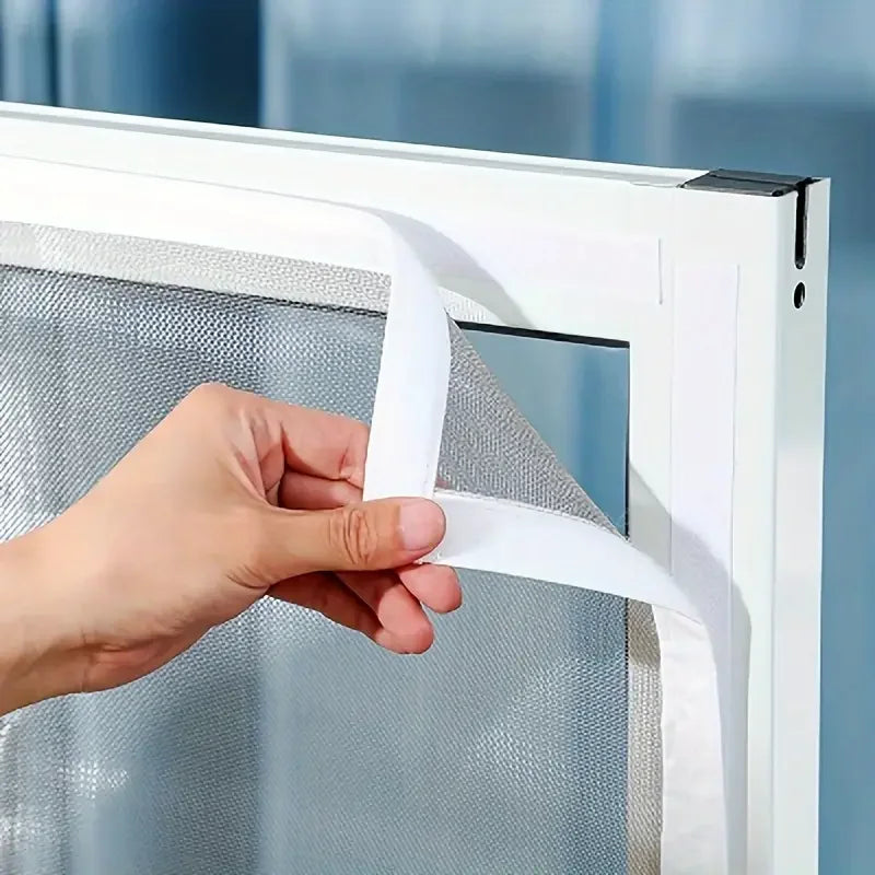 Mosquito-Proof Window & Door Screen – Custom Size Mesh Net (White)