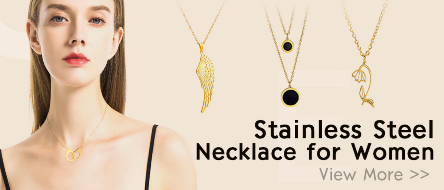 Stainless Steel Snake Chain Necklace | Gold & Silver Herringbone Choker for Women & Men