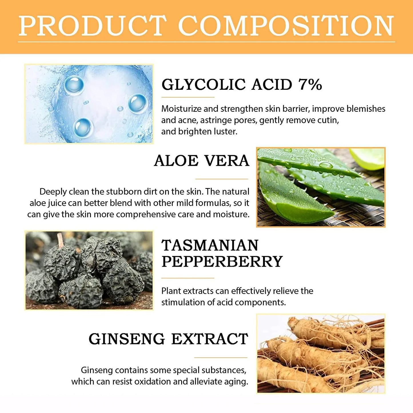 Glycolic Acid 7% Toning Solution – Acne Treatment & Skin Rejuvenating Toner