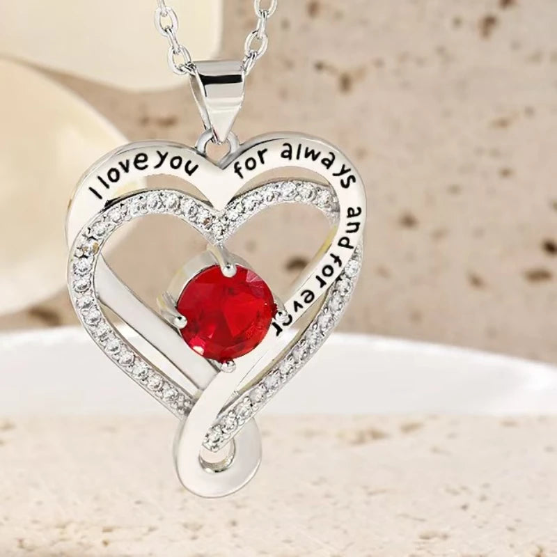 Elegant Heart-Shaped Pendant Necklace – Mother's Day Gift for Best Friends