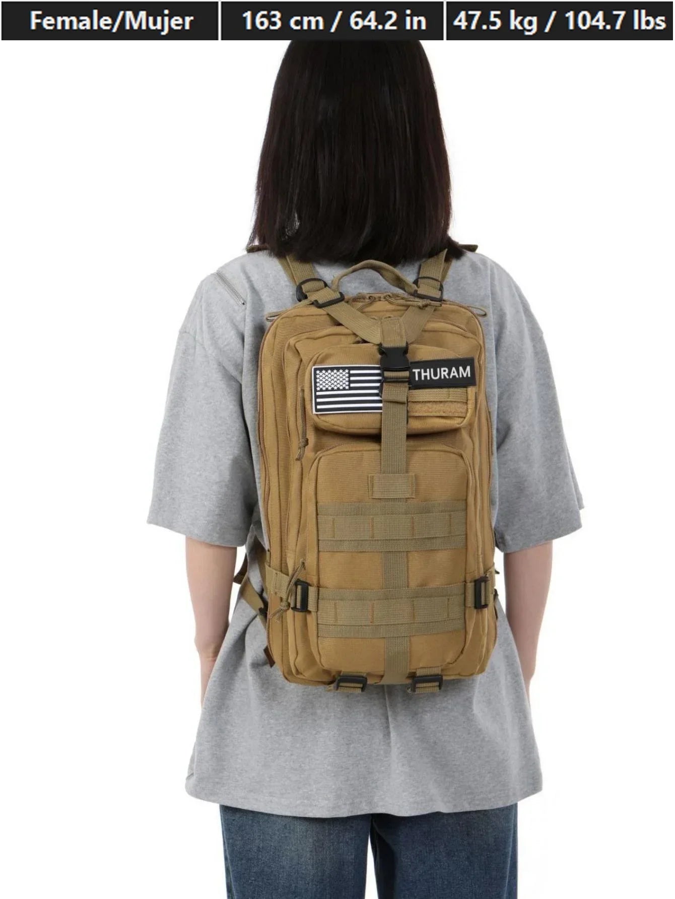 25L/50L Tactical Molle Backpack – Outdoor Hiking, Camping & Trekking Bag