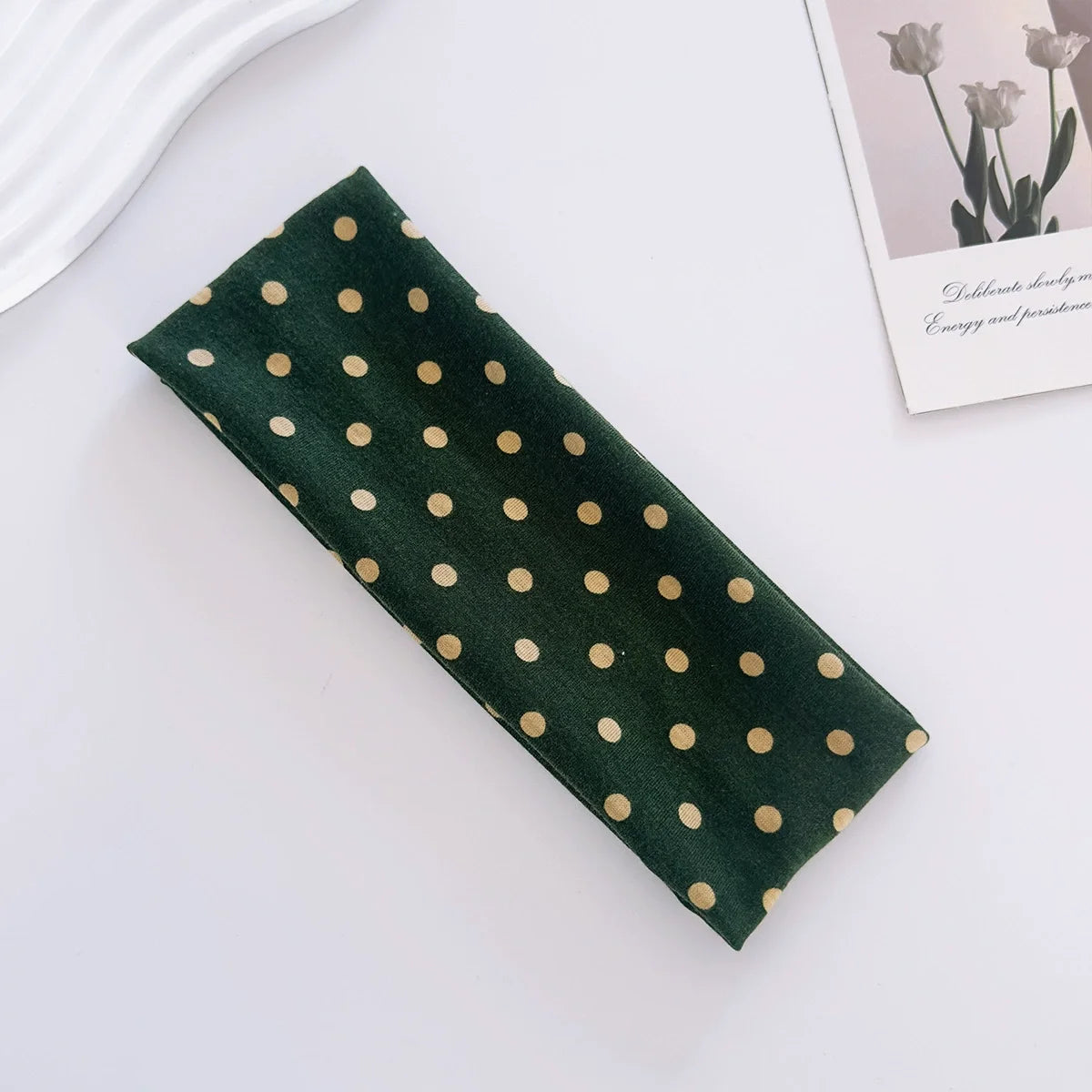 Y2K Retro Boho Wide Headbands – Stretch Dot Hair Accessories for Women | Yoga & Daily Wear