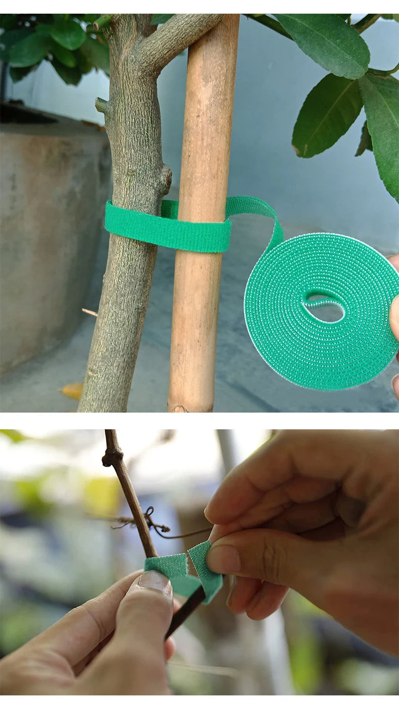 Garden Twine Plant Ties – 3 Rolls Nylon Support Wrap (Multi-Color)