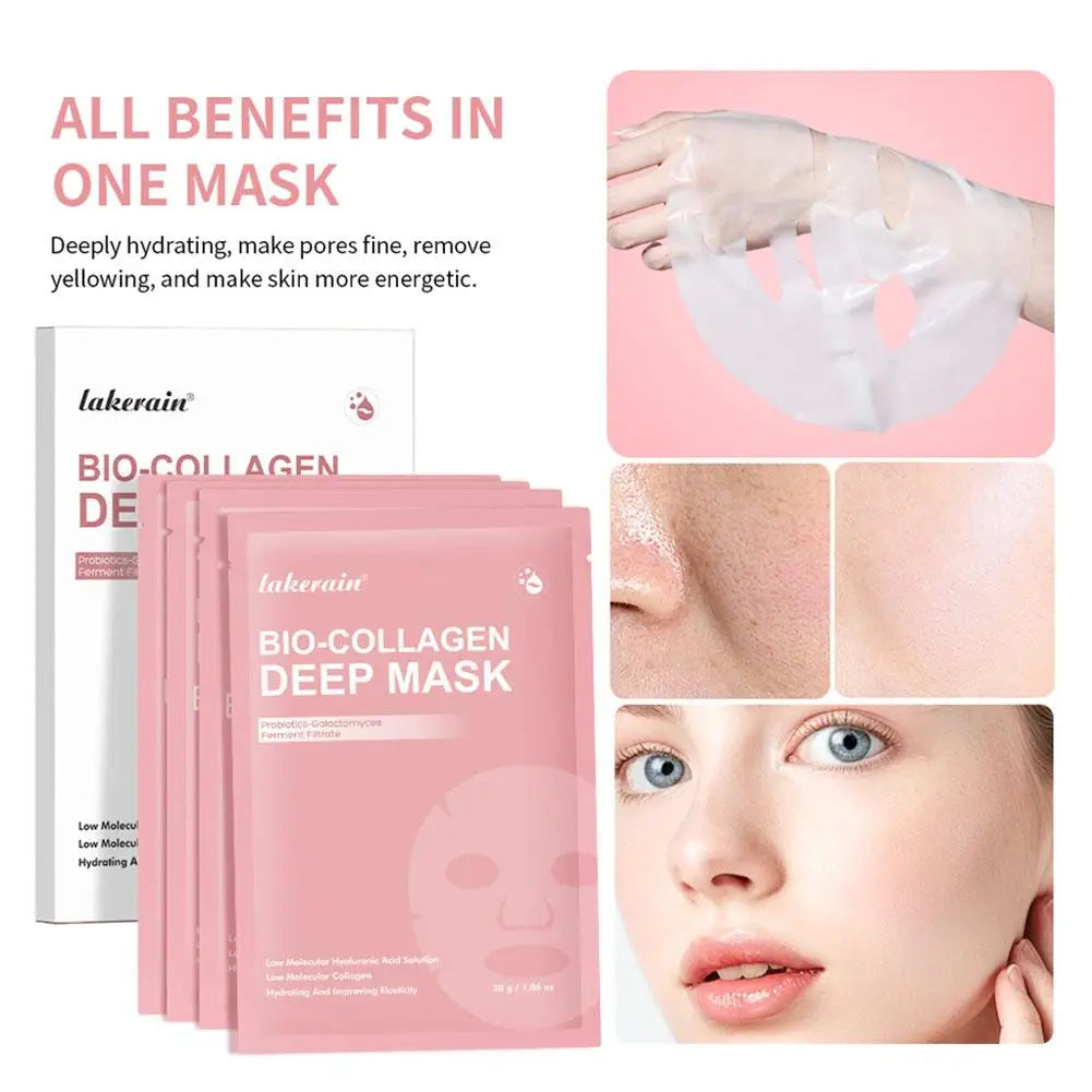 Bio Collagen Real Deep Hydrogel Face Mask – Anti-Wrinkle Overnight Sleeping Mask